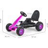 Detská šliapacia motokára Go-kart Milly Mally Viper ružová