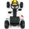 Detská šliapací motokára Go-kart Milly Mally Viper žltá
