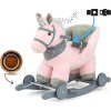 Houpací koník s melodií a kolečky Milly Mally Polly růžový