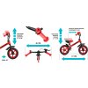 Detský bicykel Milly Mally Dragon s brzdou červený