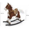 Houpací koník s melodií Milly Mally Mustang tmavě hnědý