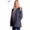 Be MaaMaa Těhotenská softshellová bunda,kabátek - šedá/grafit M (38)