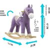 Houpací koník s melodií Milly Mally Pony fialový