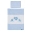 5-dílné ložní povlečení Belisima Tři srdce 90/120 bílo-modré 90/120 cm