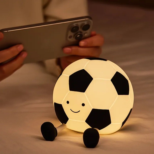 Silikonlampe in Pandaform