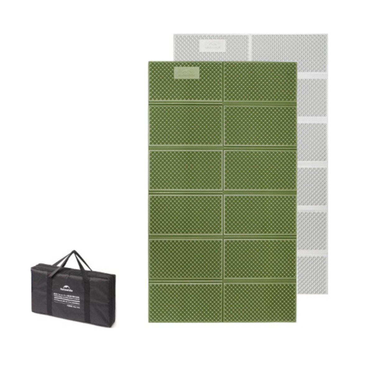 Isomatte mit reflektierender Aluminiumschicht und profilierter Oberfläche