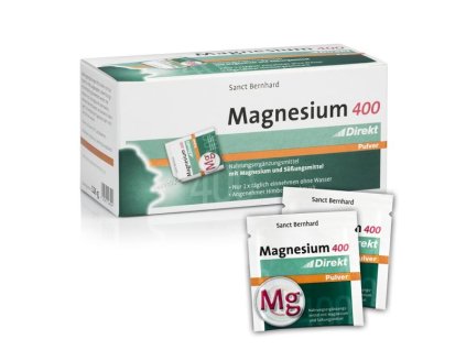 Sanct Bernhard Magnesium 400 mg Pulver – 60 Beutel  Nahrungsergänzungsmittel