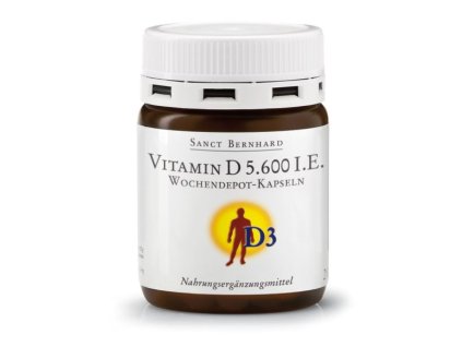 Sanct Bernhard Vitamin D3 5.600 IE langsame Freisetzung 26 Kapseln  Nahrungsergänzungsmittel