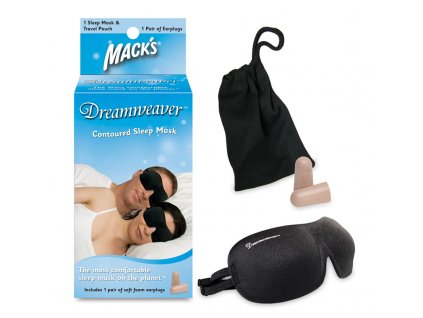 Mack's Dreamweaver 3D Schlafaugenmaske 1 Stück und Ohrstöpsel 1 Paar