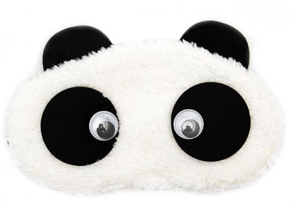 Panda Movable Eyes Schlafende Augenmaske Ohrstöpsel cz