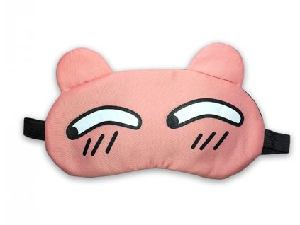 Baby Sleeping Eye Mask Pink Suspicious Eyes mit kühlendem Einsatz 2