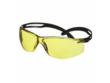 3M SecureFit 500 Schutzbrille gelb, schwarze Bügel