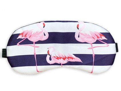 Schlafende Augenmaske Rosa Flamingo