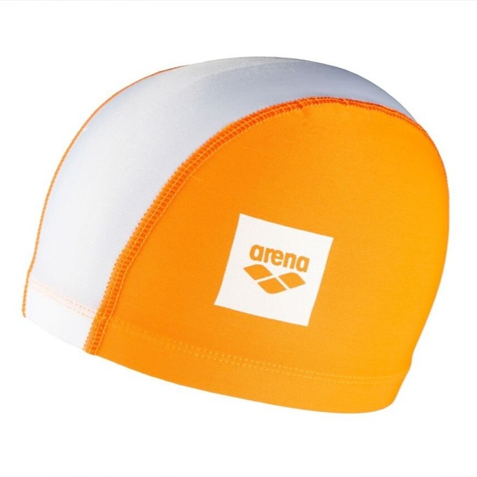 Arena Unix II Junior - Badekappe für Kinder Farbe: Orange / Weiß