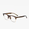 D.Franklin America SQ Blue Light Blocking Glasses Braun auf der Seite