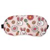 Schlafendes Kaninchen Augenmaske mit Karotte rosa