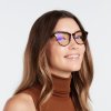 Barner Gracia Havanna Anti-Blaulicht-Sonnenbrille auf Gesicht weiblich