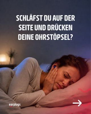 Schlafen Sie am liebsten auf der Seite, aber Ihre Ohrstöpsel drücken unangenehm gegen das Kissen? 🌙 Entscheidend sind die...