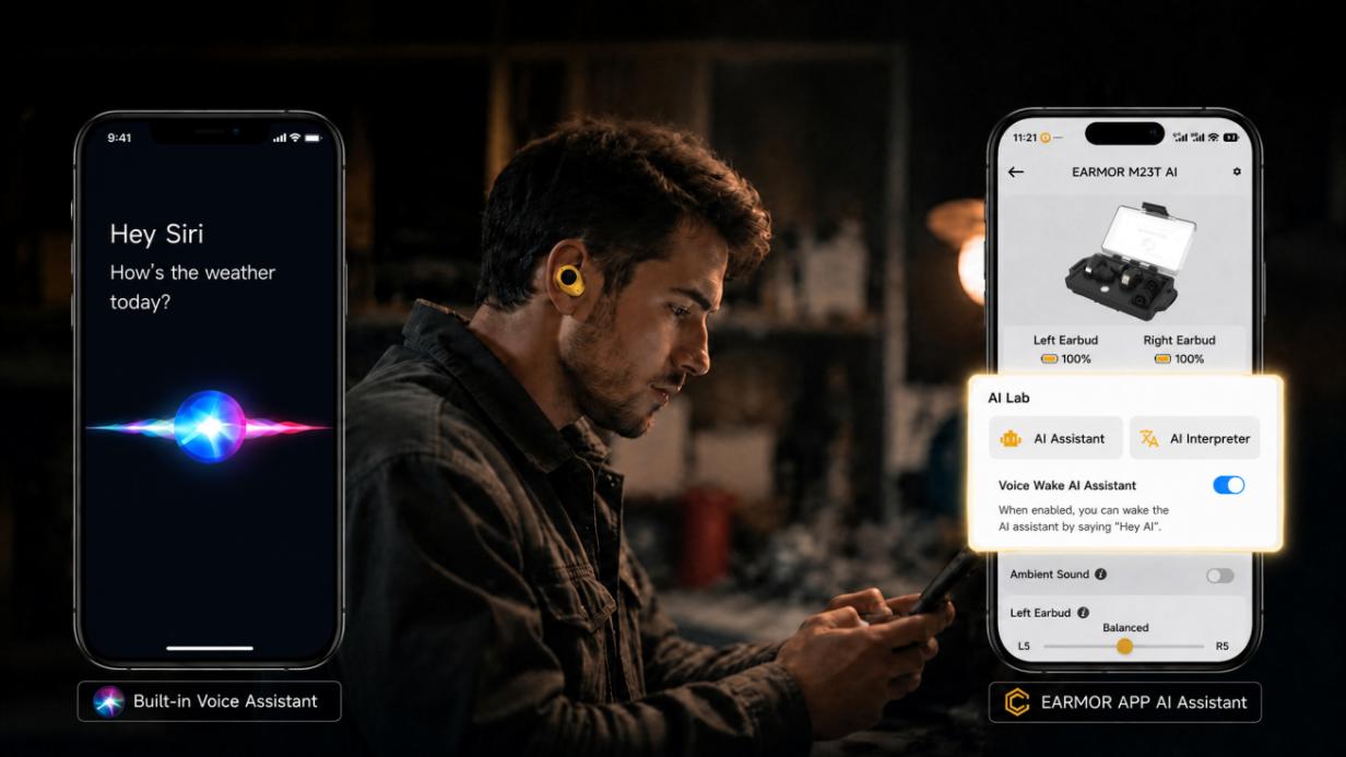 KI-Assistent Siri Google Assistant EARMOR App