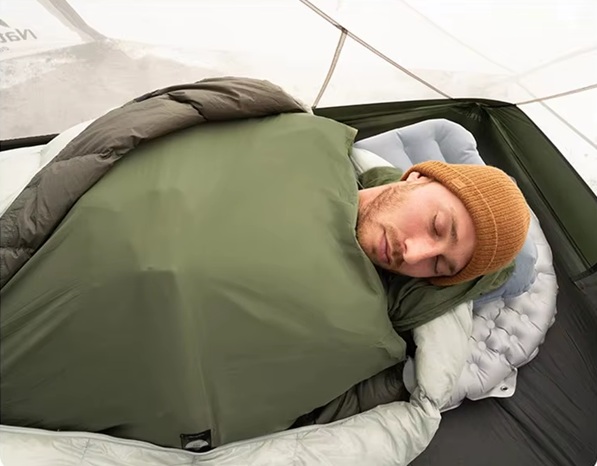 Leichter Schlafsack-Einsatz Detail