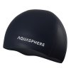 Aqua Sphere Badekappe glatt Silikonkappe schwarz