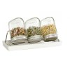 Eschenfelder System III 750 ml Set aus 3 Keimgläsern mit Keramikschale