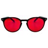 Rote Brille gegen blaues Licht (Farbe Schwarz)