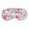Schlafmaske – Rosa Katze und Regenbogen