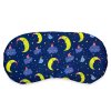 Schlafende Augenmaske Mond und Wolken blau