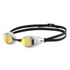 Arena schwimmbrille air speed mirror gelb kupfer weiß