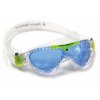 Schwimmbrille für Kinder Vista Junior blaues Glas, gelb, transparent