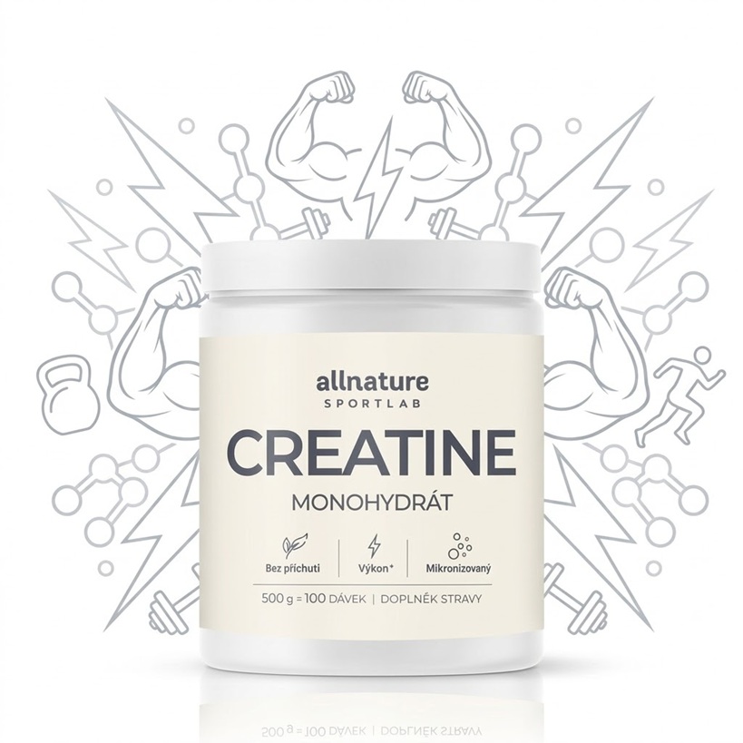 Kreatin monohydrát pro silový a intervalový trénink
