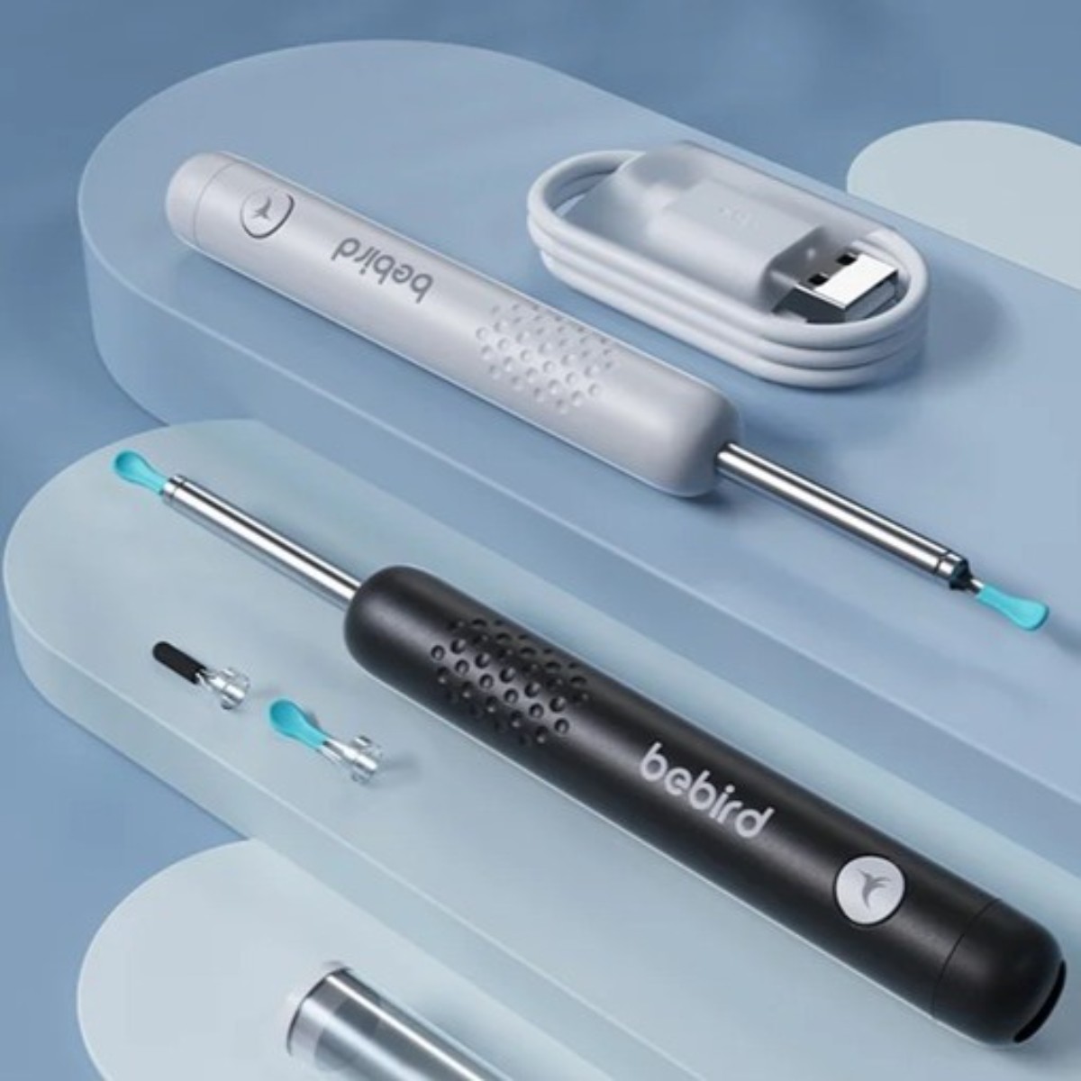 Lehký otoskop Bebird R1 s baterií 180 mAh a příslušenstvím v balení