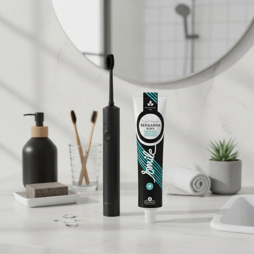 Ben & Anna černá zubní pasta v hliníkové tubě