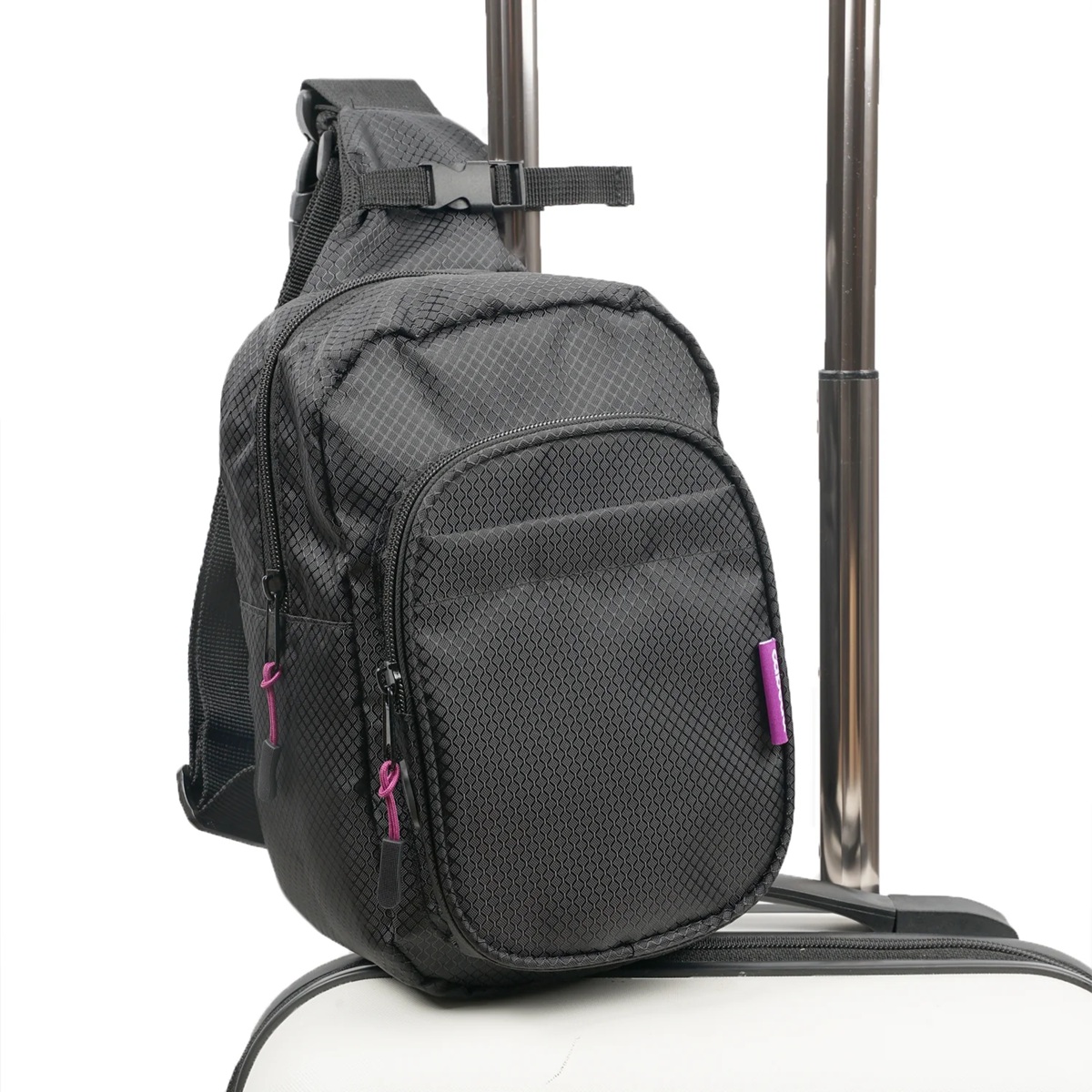 RFID kapsa a chytré detaily Sling Packu
