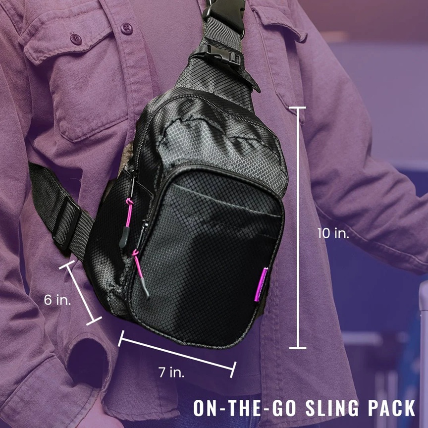 On-The-Go Sling Pack – přizpůsobitelný styl nošení