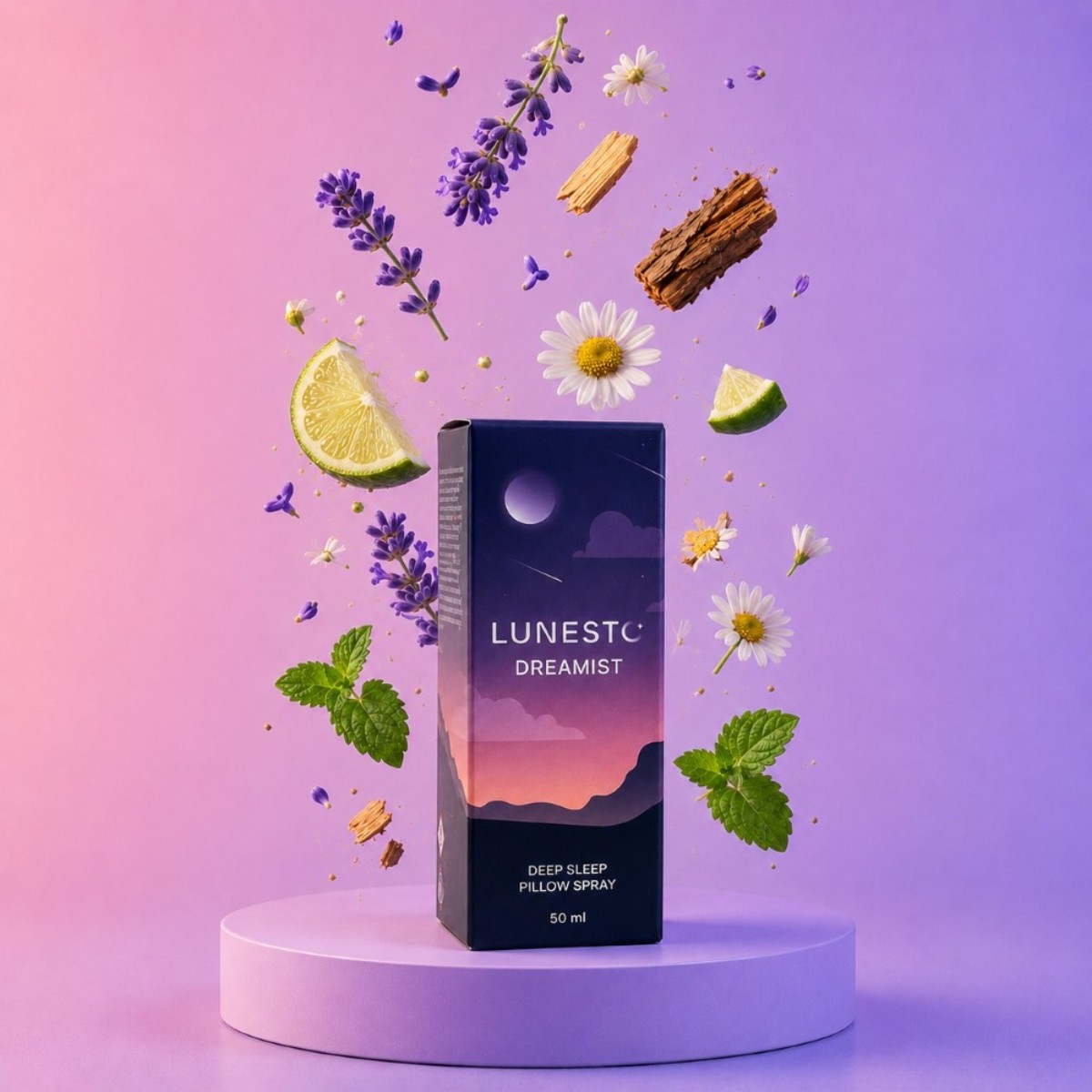 Aromaterapeutický sprej na polštář s levandulí a heřmánkem