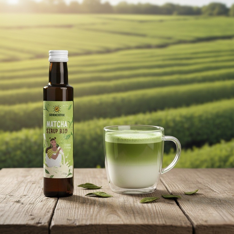 Matcha sirup – bio nápojový koncentrát se zeleným čajem matcha