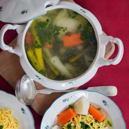 Polévkové koření Sonnentor při vaření