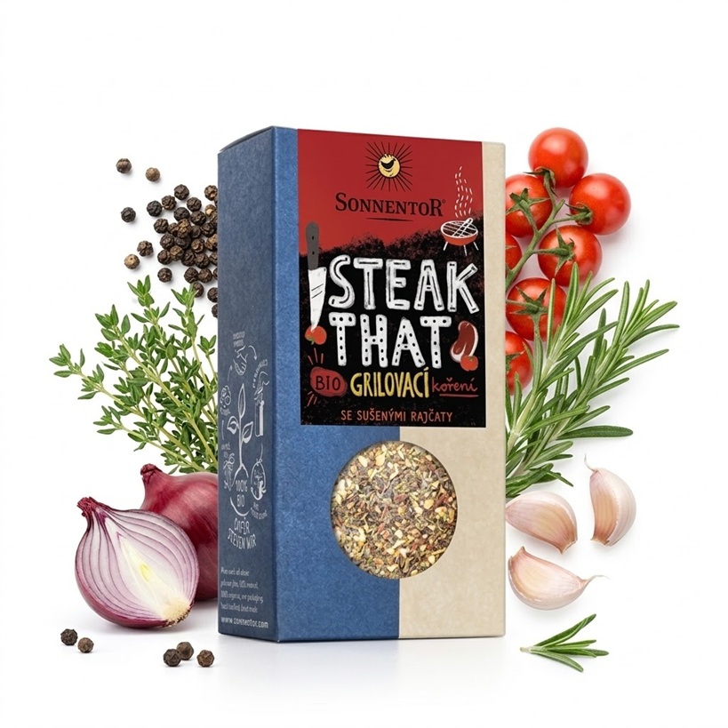 Použití Sonnentor Steak That koření na grilu