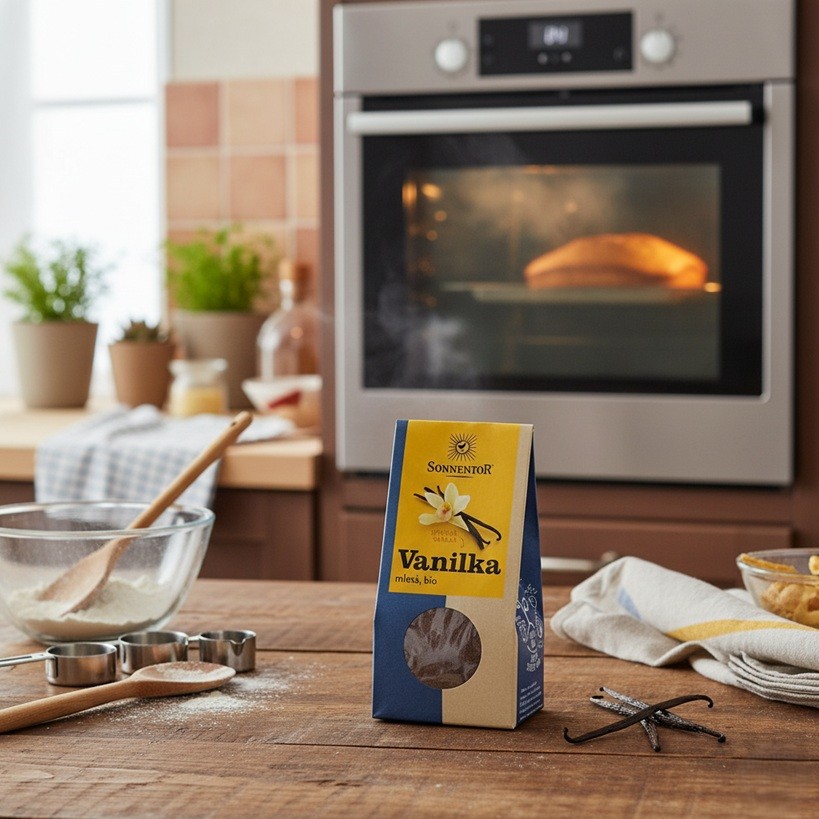 Vanilka Sonnentor v kuchyni