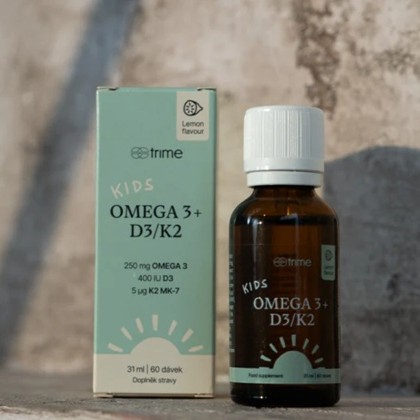 Omega-3 z mikrořas a vitamíny D3 a K2 z přírodních zdrojů