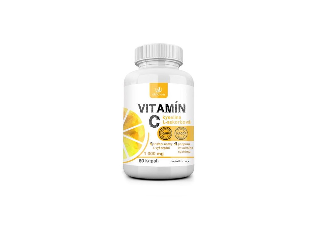 Allnature Vitamín C 1000 mg 60 kapslí