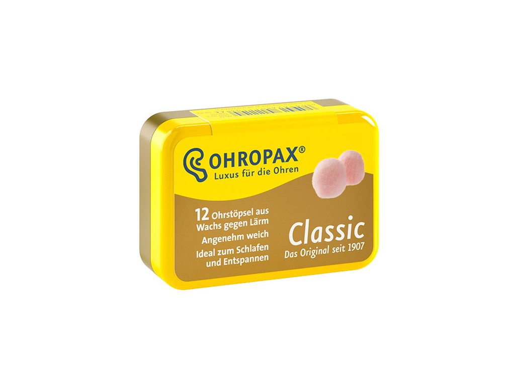 Ohropax Classic 6 párů špunty do uší Earplugs cz