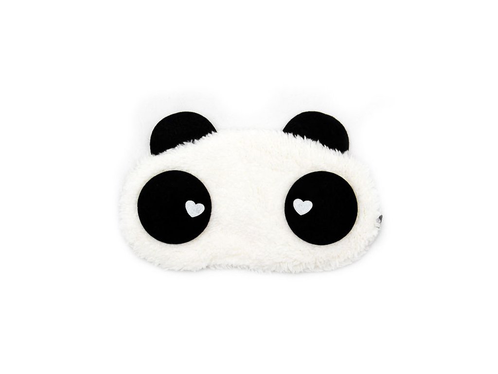 Panda Srdce Maska na oči na spaní Earplugs cz