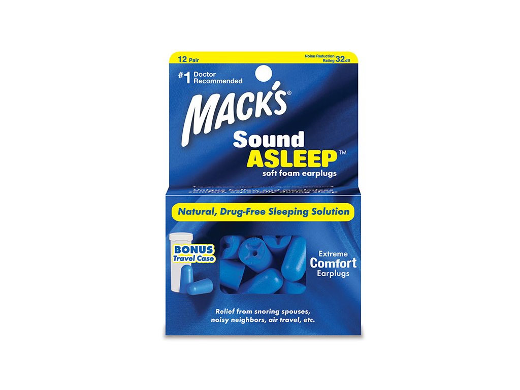 Macks Sound Asleep Špunty do uší na spaní Earplugs cz