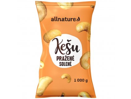 Allnature kešu pražené solené 1000g