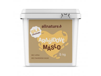 allnature arasidovy krem s bilou cokoladou 5 kg