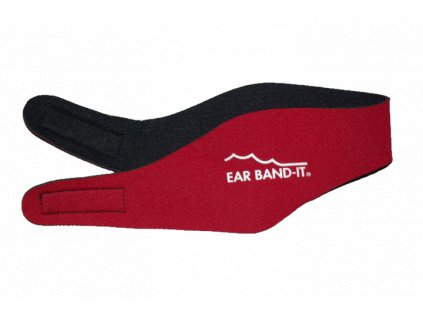 Ear Band-It® Červená  Čelenka na plavání