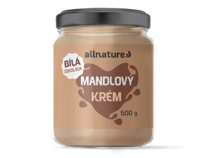 allnature mandlovy krem s bilou cokoladou 500 g